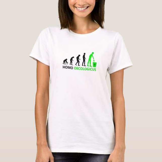 T-shirt Human Evolution And Culture Environment Homo Oecol (Devant)