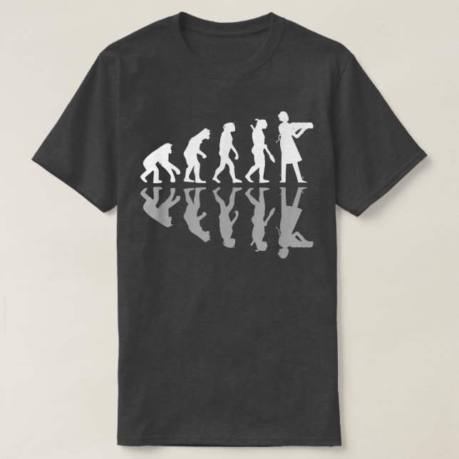 T-shirt Human Evolution Funny Baking Baker Humor Culinary  (Design devant)