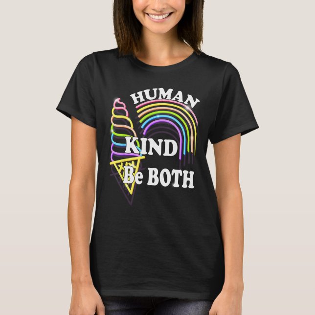 T-shirt Human Kinds Both Equality Humankind Humans Rights  (Devant)