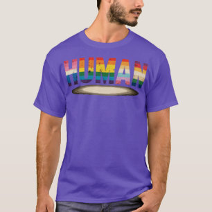 T-shirt HUMAN LGBT Drapeau Gay pride Mois Transgenre Rainb