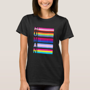 T-shirt Human Lgbt Lgbt Gay Transgender Fierté Pour Les Fe