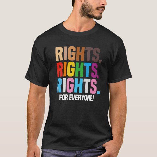 T-shirt Human Rights LGBTQ Race Justice Pride BLM Equali (Devant)