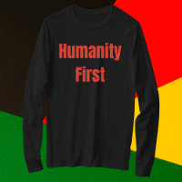 Humanité Premier Gras Texte Rouge