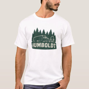T-shirt Humboldt Bigfoot Semi-Camion & Silhouette de Forêt