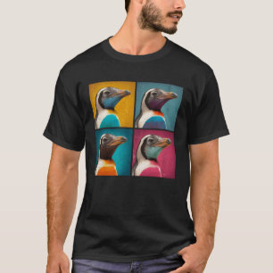 T-shirt Humboldt Pingouin Pop Illustration Animal coloré