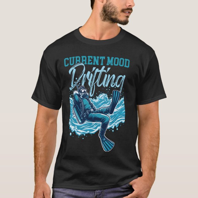 T-shirt Humeur actuelle dérive plongée en scaphandre (Devant)