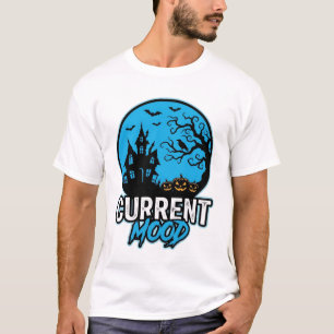 T-shirt Humeur actuelle Halloween Gravure Vintage Vecteur_