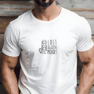 T-shirt Humeur de camping de randonnée noir