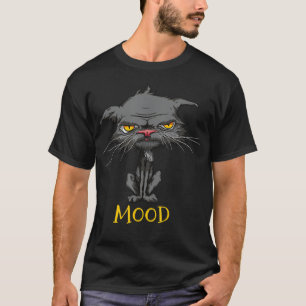 T-shirt Humeur de chat drôle colère ennuyé chat chaton ama