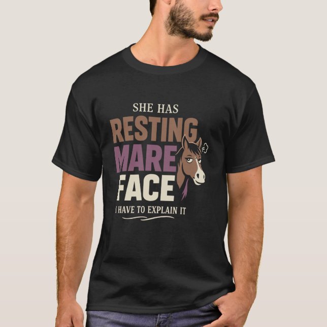 T-shirt Humeur de cheval humour expérimenté propriétaire d (Devant)