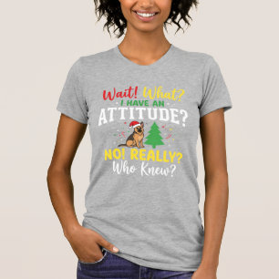 T-shirt Humeur de chien de Noël Humour