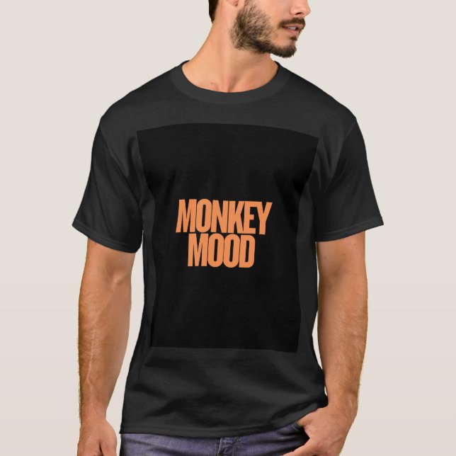 T-shirt Humeur de singe - Tee graphique amusante et ludiqu (Devant)