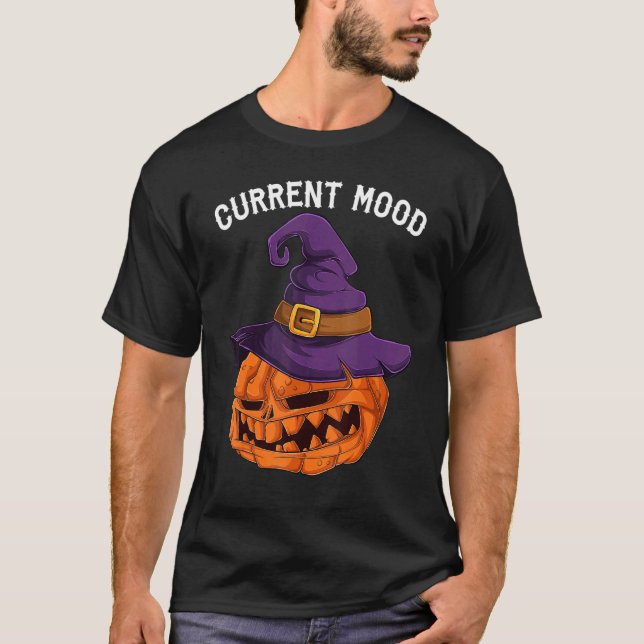 T-shirt Humeur de sorcière actuelle Jack-o'-lantern Citrou (Devant)
