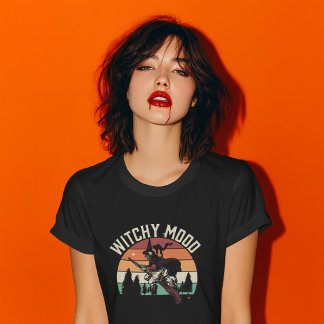 T-shirt Humeur de sorcière | Sorcière de Halloween vintage