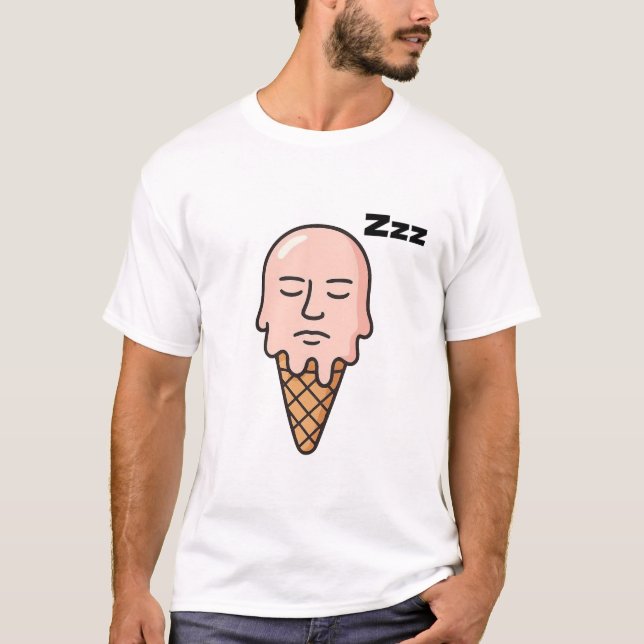 T-shirt Humeur Fondante - Glace Endormie (Devant)