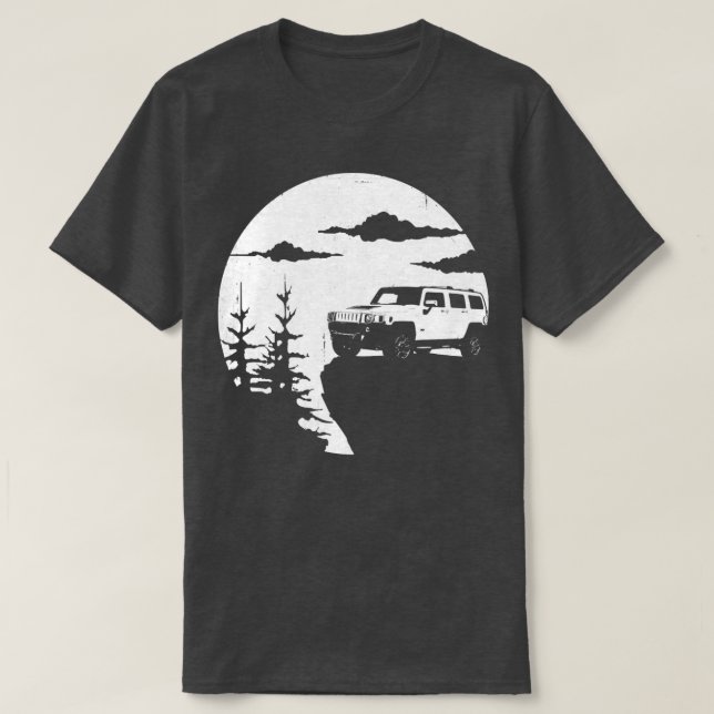 T-shirt Hummer H1 H2 H3 Adventure Off Road  (Design devant)