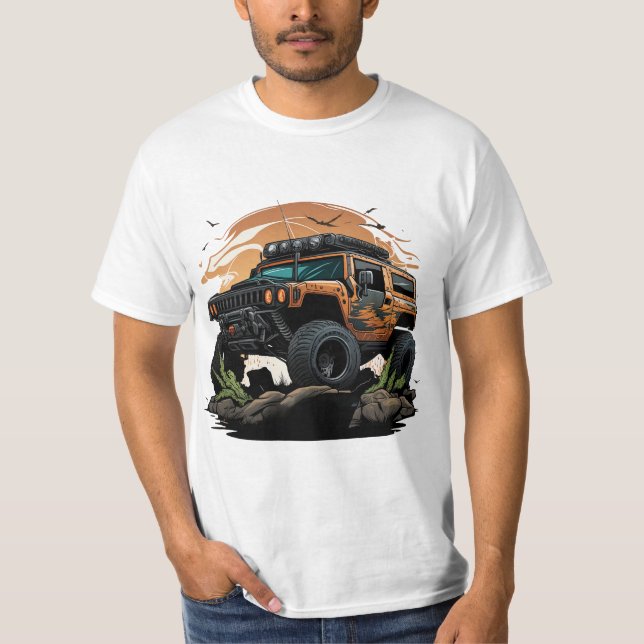 T-shirt Hummer H1 Rock Crawler (Devant)