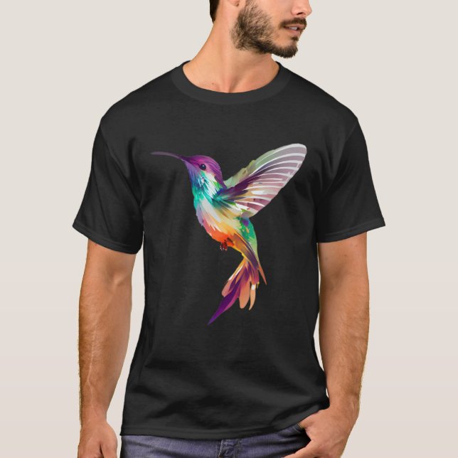 T-shirt Hummingbird Bird Tree Beautiful Nature Spirit (Devant)