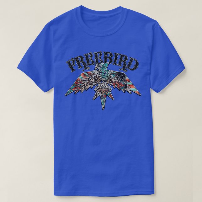 T-shirt Hummingbird Free Bird Hummingbird Western Leopard  (Design devant)