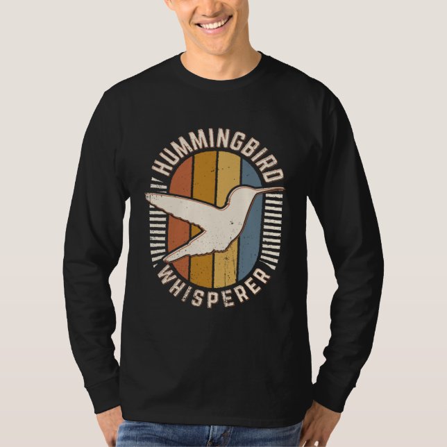 T-shirt Hummingbird Whisperer Vintage Classic Retro Animal (Devant)