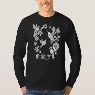 T-shirt Hummingbirds & Flowers Wild Nature Magique Witchy