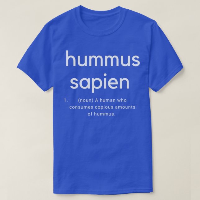 T-shirt Hummus Sapien  (Design devant)