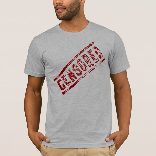 T-shirt humoristique censuré (Devant)