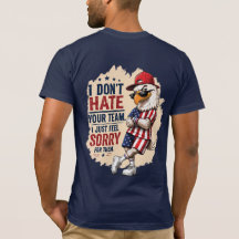 T-shirt humoristique de rivalité de l'aigle améric