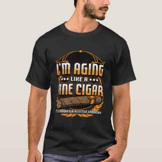 T-shirt Humoristique Fumée Cigar Smoker Citation Drôle Aim