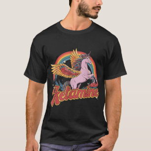 T-shirt Humoristique Ketamine Horse Urgence Funky Mental H