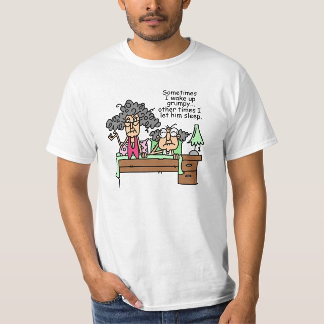 T-shirt Humoristique, laissez grumeux dormir (Devant)