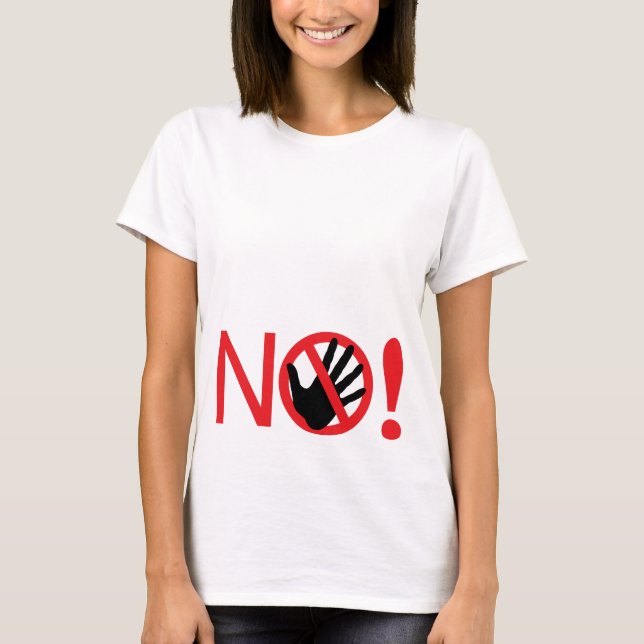 T-shirt Humoristique "ne me touchez pas" la chemise de (Devant)
