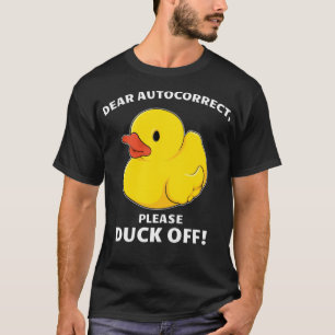 T-shirt Humorous Duck Off