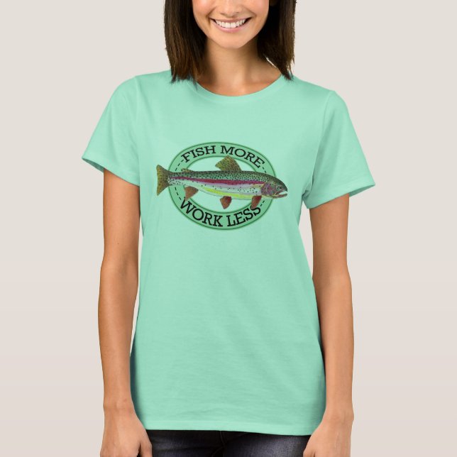 T-shirt Humorous Trout Fishing (Devant)