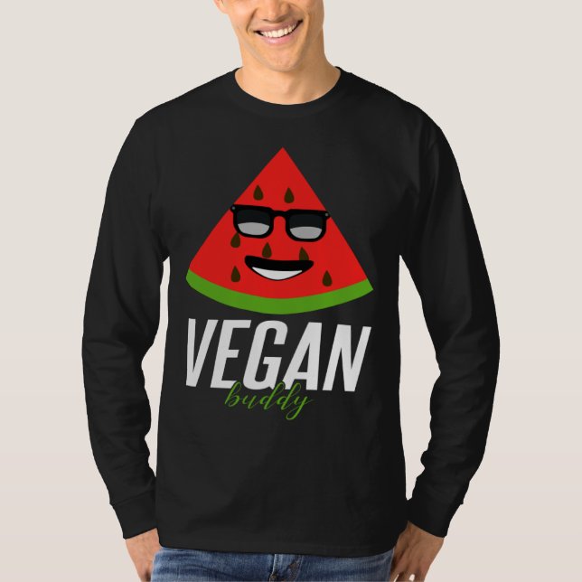 T-shirt Humorous Vegan Buddy Artwork (Devant)