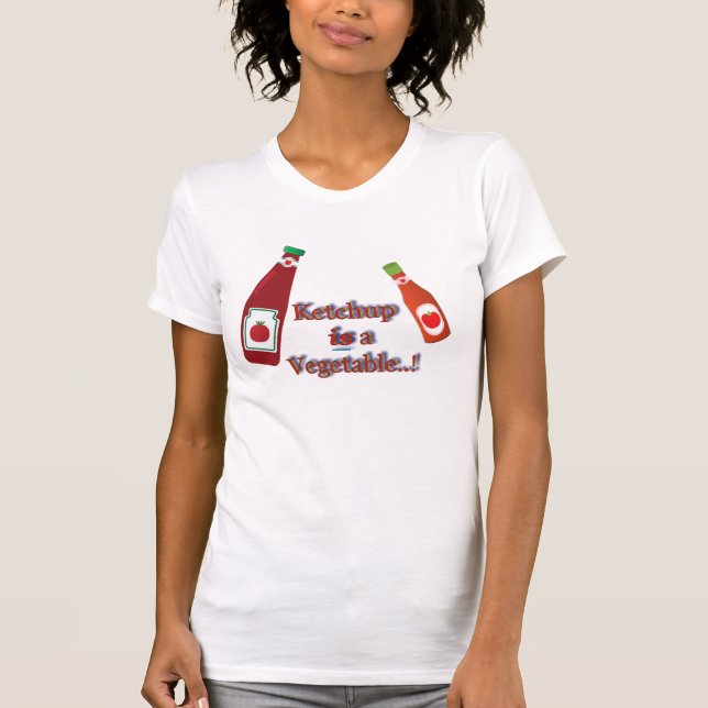 T-shirt Humour à base de légumes de la tomate rouge Ketchu (Devant)