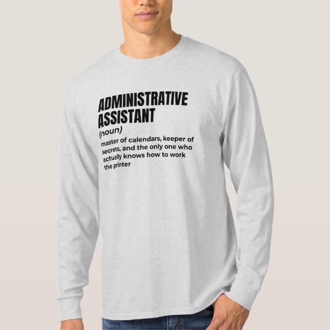 T-shirt Humour adjoint administratif (Devant)