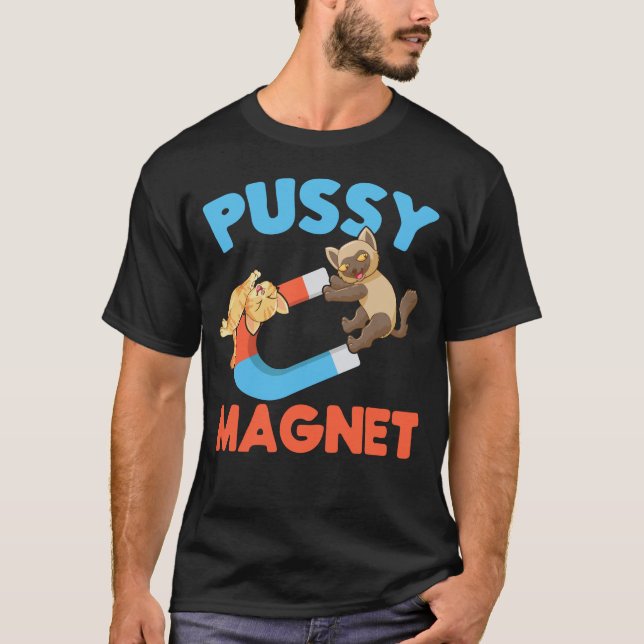 T-shirt Humour adulte Hommes Femmes Aimant Chat (Devant)