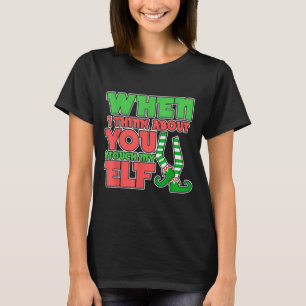 T-shirt Humour Adulte Noël Quand Je Pense À Toi Je Tou