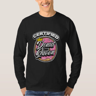 T-shirt Humour alimentaire Queen Donut Certified Donut pou