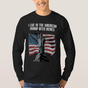 T-shirt Humour Américain avec Memes Patriotique 4 Juillet