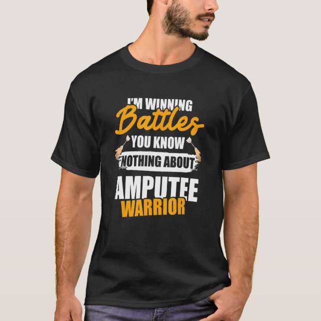 T-shirt Humour amputé À propos de récupération des bras de (Devant)