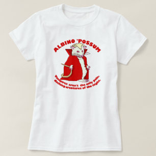 T-shirt Humour animal albinos de vampire drôle d'opossum