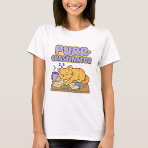 T-shirt Humour animal de compagnie Tee Décontracté - Chat 