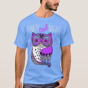 T-shirt Humour animal de nuit branché de la fête de la Cho