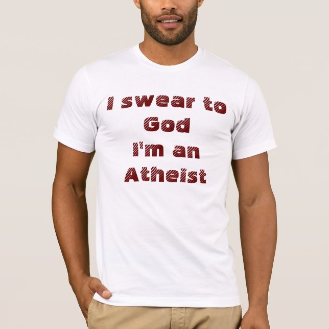 T-shirt Humour athée (Devant)