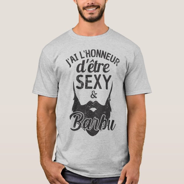 T-shirt Humour barbe 2 (Devant)