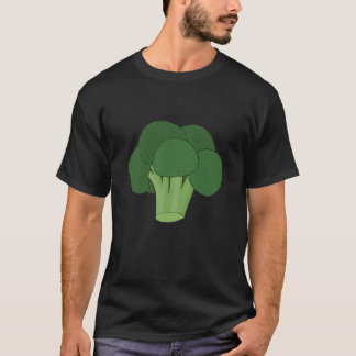 T-shirt humour bleu Broccoli comédie spéciale blanc noir f
