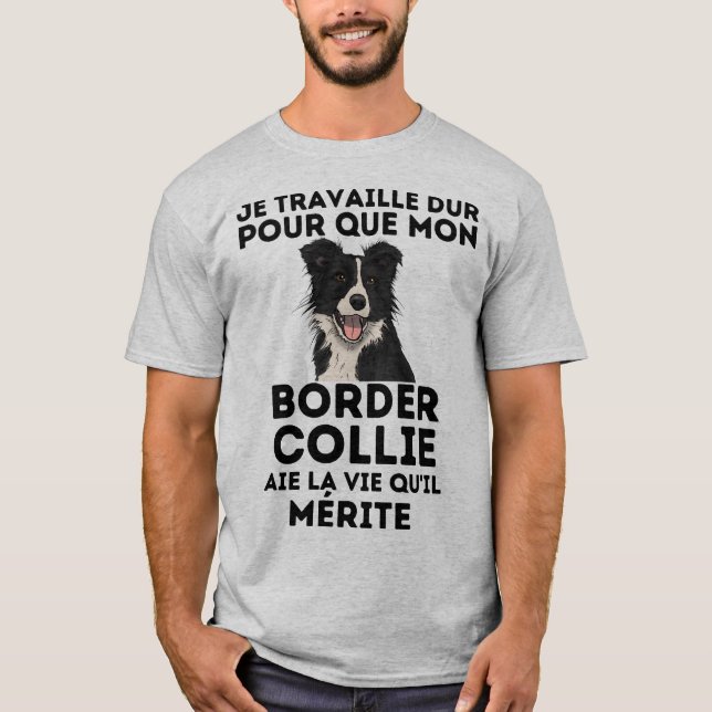 T-shirt humour border collie (Devant)