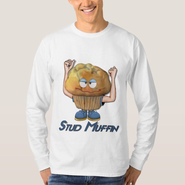 T-shirt Humour bourré de muffin (Devant)